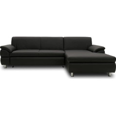 Domo. Collection DOMO Collection Bounty Corner Sofa, L-Shape Corner Sofa, Upholstered Corner, Set, Sofa 266 x 172 x 82 cm, Black