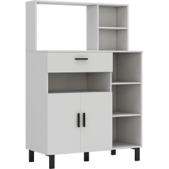 Oskar-Store Oskar Store Emanuel Tall Cabinet White 90cm