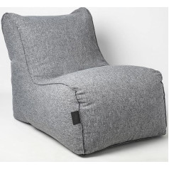 Daazoo Elephant Living - Lounger Bean Bag - Premium Indoor Bean Bag - Optimal Comfort and Simple Design - Can be Combined with the Elephant Footstool Stool (Grey)