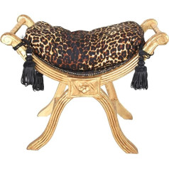 Palazzo Int Cat350a16 Palazzo Leopard Venetian Stool Baroque Footstool