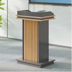 LUCEAE Podiumständer, Minimalistischer Square -Lectern, Kanzeln Für Kirchen Mit Lagerregal, Lecterns & Podiums, Holzlehrer -Podium, Tragbarer Kanzelschreibtisch, Für Klassenzimmerkonferenz, Büros, Res