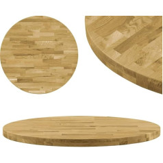 Vidaxl Eichenholz Tischplatte 44mm 400mm Holz Platte für Couchtisch Esstisch