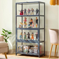 Collectibles Display Case, Wooden Display Case, Acrylic Display Case, Acrylic Collection Display Case, Multifunctional Dustproof Acrylic Display Case, Transparent Display Case for Living Room and