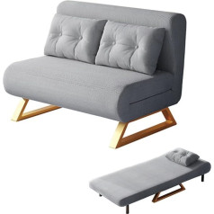 Lzluckcome Sofa Bed, 3-in-1 Sofa Bed, Sofa Bed with Bed Function, Folding Sofa Bed with Adjustable Backrest & Removable Cushion, with 5 Levels Adjustable Backrest