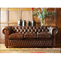 Jvmoebel Chesterfield Design Upholstered Couch Leather Sofa Set Luxury Textile Sofas #139