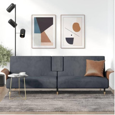 Whopbxgad Living Room Furniture Sets,Couch Sets for Living Room,Sofa Bed,Schlafsofa mit Getränkehaltern Dunkelgrau Samtmodular Sofa,modular Couch,Outdoor Patio Furniture,