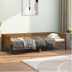 Zeyuan Day Bed, Sofa Bed, Couch with Sleep Function, Sofa Bed, Sofa Bed, Sofa Bed, Sofa Bed, Daybed, Youth Bed, Couch Bed, Honey Brown, Solid Pine Wood, 90 x 200 cm