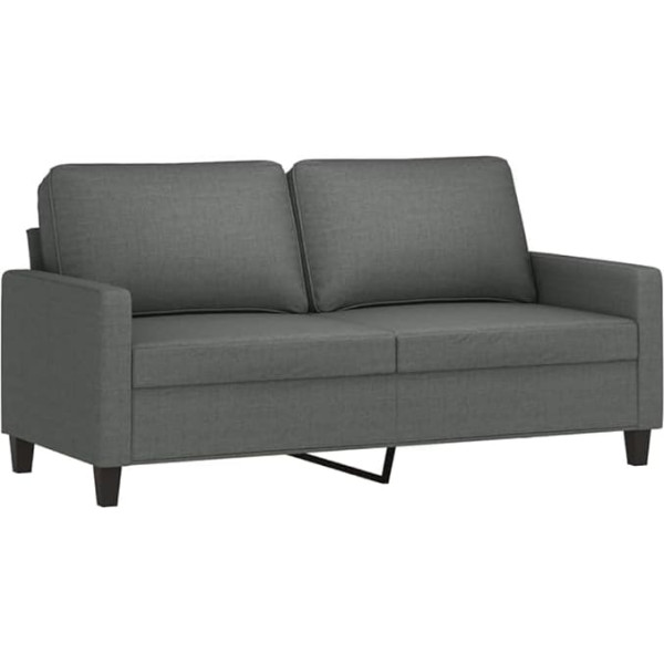 Willood Sofa Armchair, Sofa Chair with Armrest, Back Cushion, Chaise Longue Club Armchair, Padded Chair, Dark Grey, 140 cm, Individual Sofas