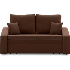 Generic Sofini Hewlet Sofa with Sleep Function Best Sofa Bed 2-Seater Sofa Upholstered Furniture with Storage Space Sofa Bed with Sleep Function and Bed Box Small Sofa (MIKRO 20)