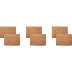 ‎Osmond Osmond Set of 6 Table Sets Non-Slip Rattan Table Sets Food Table Heat Resistant Woven Table Sets Insulation Heat Resistant Mats