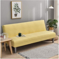 Elysysrl Sofa Cover 3 Seater Without Armrests Sofa Throws Sofa Cover Elastic Armless Sofa Bed Cover Grey / White / Beige / Pink Universal Waterproof for Living Room Non-Slip
