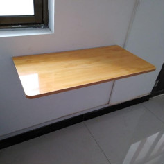 Klappbarer Wand-Klapptisch Wandtisch Computer-Esstisch mit Halterungen, für Arbeitszimmer, Schlafzimmer, Badezimmer oder Balkon (Color : Walnut, Size : 50 * 30cm(20 * 12inch))