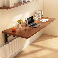 Telcim Folding Dining Table, Wooden Wall Table, Folding Desk, Wall Mounted Folding Table, Space-saving, Folding Desk, Folding Desk, Folding Desk (Size: 80 x 30 cm)