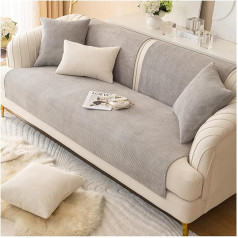 ‎Wultnicew WULTNICEW Sofa Cover L Shape Corner Sofa Cover 2/3/4-Seater Sofa Protector Non-Slip Sofa/Couch Throw Blanket Sofa Protection Cat/Dogs (Grey, 70 x 150 cm)