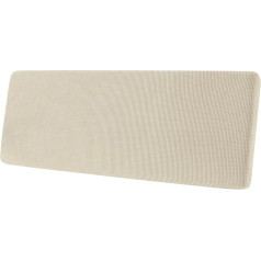 ‎Sylc Sofa Seat Cushion Cover, Sofa Seat Cushion Cover, Stretch, Elastic Cushion Covers, Cover for Sofa Seat Cushion, Non-Slip Fabric Tartan (Beige, Large 4-Seater)
