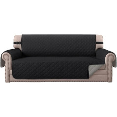 ‎Bellahills BellaHills Luxury Quilted Sofa Protection Cover Water Resistant Furniture Cover, Durable & Dirt Resistant - 190cm x 53cm Stone Blue