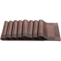 Pmandgk 8 Stück Tisch Set PVC Esszimmer rutschfeste Isolier Platte Polster Schüssel Polster Untersetzer Tisch Decke Polster Tisch Schüssel Matten Wohnkultur
