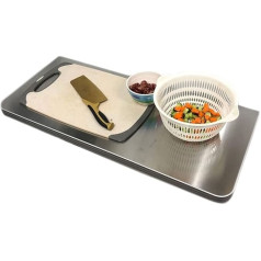 Edelstahl-Wand-Esstisch, Bar-Wandtisch, Wand-Computertisch für Küche, Arbeitszimmer, Balkon, platzsparend
