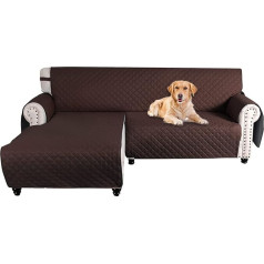 ‎Okyuk OKYUK Slipcover L Shaped Sofa Cover Cut Couch Chaise Lounge Cover Reversible Sofa Cover Furniture Protector Cover for Pets Dogs Cats Home Decoration