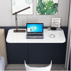 Folding Table Wall Mounted Floating Table Hanging Computer Desk Workbench Multifunction Folding Table Wall Mounted Folding Table for Study Bedroom Bathroom Balcony