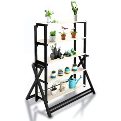 Klapptisch Klapptisch aus Holz mit Metallstützrahmen Multifunktionaler Klappschreibtisch für kleine Räume, Arbeitstisch, Esstisch, Schuhregal, Blumenregal (Größe: 150 cm × 8,5 cm)