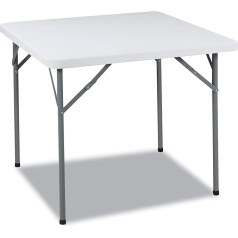 Iceberg 65253 IndestrucTable Classic Klappkartentisch, quadratisch, 86,4 cm, Platin-Granit
