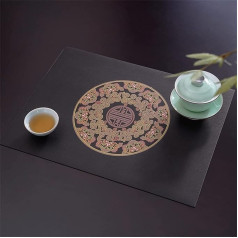 ‎Anvali Platzdeckchen-Set, Esstischmatten, 2-teiliges Tischset im chinesischen Stil, Tischset for Zuhause, Esstisch, Untersetzer, Geschirr, Schüssel, Tasse, Untersetzer, Wohnkultur (Color : B, Size : 30 * 40c