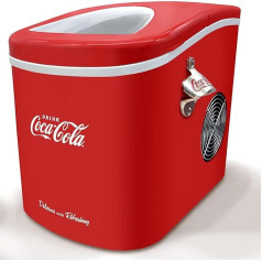 Salco Coca-Cola SEB-14CC Red Ice Cube Maker, Ice Cubes in 8-13 Minutes with Bottle Opener