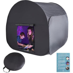 Sensory Tent for Children to Play and Relax in, Autism, SPD, Anxiety, Lack of Concentration, Dark Pop-Up Cave for Autistic Children, for Home or School, Double