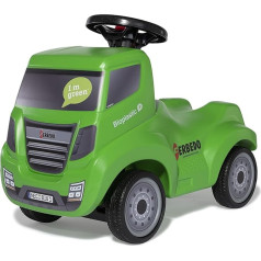 Ferbedo Truck Organic Green (Baby Ride-On with Pendant Eyelet, Steering Wheel with Integrated Horn, Children's Vehicle with Knee Recess and Whisper Tyres) 172009