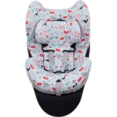 JYOKO Kids Cover Compatible with Cybex Sirona, Q I Size (Dino Party, Sirona)