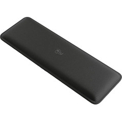 Glorious Gaming Padded Keyboard Wrist Rest (Kompakt, 17 mm stark) - gesteppte Ränder, glatte Stoffoberfläche, rutschfeste Gummibasis, mittlere Festigkeit, 300 x 100 x 17 mm - Black-Stealth