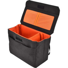BigKing Camera Case, Padded Mirrorless Camera Bag Insert Inner Divider Divider Folding Protection Bag (Black)