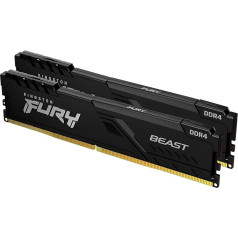 Kingston FURY Beast 8GB (2x4GB) 3200MHz DDR4 CL16 Desktop Memory Kit with 2 KF432C16BBK2/8
