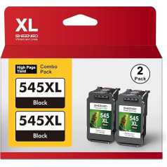 Set of 2 PG 545 XL Black Replacement for Canon Printer Cartridges 545 546 Multipack Black for MX495 Cartridges Pixma TS3150 TR4550 MG3050 TR4551 MG2950 MX490 MG2555s TS3350 MG2550s (2 Black)