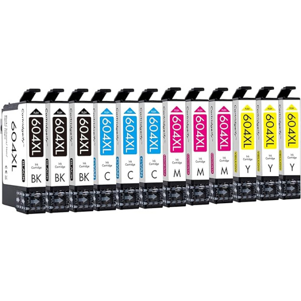 Cartridgeify 604XL Ink Cartridges Compatible with Epson 604 XL Cartridges for Expression Home XP-2200 XP-2205 XP-3200 XP-3205 XP-4200 XP-4205, Workforce WF-2910DWF WF-2930DWF WF-2935DWF WF-2950DWF