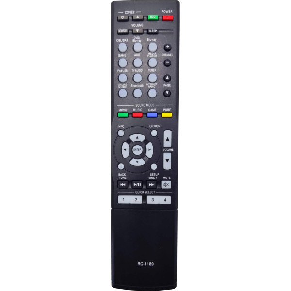 Leankle Remote Control RC-1189 for Denon AV Receiver AVR-S700W, AVR-S710W, AVR-S720W, AVR-X1100W, AVR-X1300W