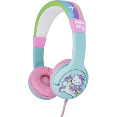 OTL Technologies HK0760 Kids Headphones - Hello Kitty Rainbow Wired Headphones for Ages 3 to 7 Years