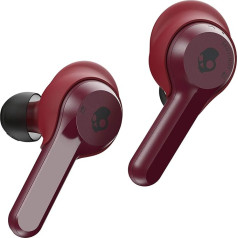 Skullcandy Indy True Wireless Headphones with Bluetooth Microphone, Sweat, Water and Dust Resistant (IP55), 16 Hours Battery Life - Moab/Red