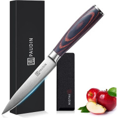 Paudin 5Cr15Mov Kitchen Knife Chef's Knife Utility Knife Made of German Stainless Steel