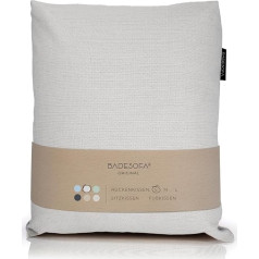 BADESOFA® Bath Pillow S, Extra Comfortable Bath Pillow, Quick Drying, Made in the EU, Washable Bath Cushion, Wellness Pool Cushion in Grey, Bathtub Cushion Fits in Any Bathtub