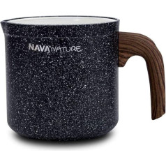 NAVA Milk Pot 1 L | Saucepan with Granite Coating Nature for Boiling Milk | Melting Chocolate