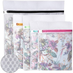 UMI. by Amazon, Honeycomb Mesh Laundry Bag for Storing or Washing Delicate Blouses, Hosiery, Underwear, Bras and Shoes, Premium Laundry Bags for Travel Storage