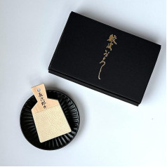 Traditional Japanese Wasabi Ginger Grater Made in Japan Small Size (with small mininoyaki plate, black)
