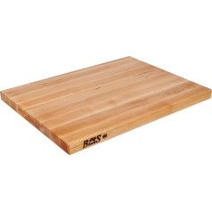 Boos Block Professional Large Chopping Board, 46 x 31 x 3 cm, Maple Chopping Board, Wood, Serving Board, Antibacterial Chopping Board with Handle, Bread Board, Breakfast Board