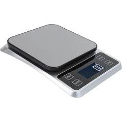 Electronic Food Scales 5 kg / 0.1 g Multifunctional Digital Kitchen Scales Stainless Steel Precise Weight Grams and Ounces for Cooking Baking