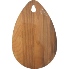 Fackelmann 521765 Wooden Board Oval Beech Wood Brown 21 x 12 x 1 cm