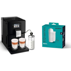 Krups Intuition Preference Fully Automatic Coffee Machine with Milk Hose & Siemens Brita Intenza Water Filter TZ70033A, Reduces Limescale Content of Water