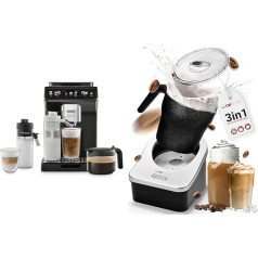 De'Longhi Eletta Explore Perfetto ECAM452.57.G Fully Automatic Coffee Machine & Clatronic® Milk Frother for Hot and Cold Milk