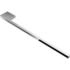 kalb | Slim Towel Rail for Washbasin, Chrome, Aluminium, Length: 400 mm, Height: 8 mm, Depth: 50 mm